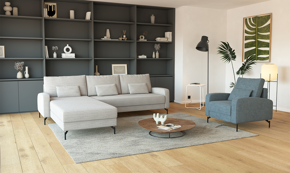 Kavč z ležiščem za vsakodnevno spanje